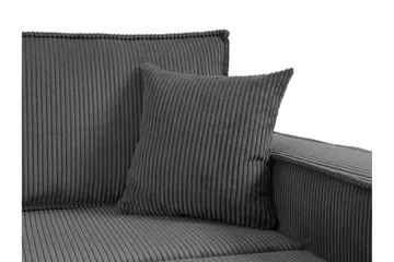 Hobson 3-personers Sovesofa 245 cm med Opbevaring i Manchesterstof - Grå - Møbler - Sofaer - 3 personers sofa