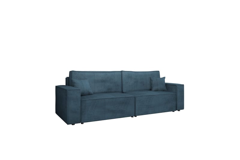 Hobson 3-personers Sovesofa 245 cm med Opbevaring i Manchesterstof, Blå