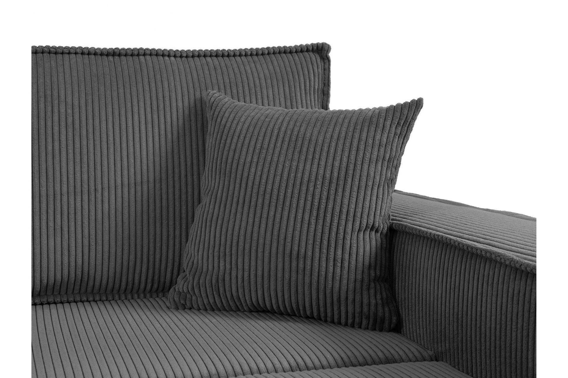 Hobson Sovesofa 3-personers i Plys - Grå - Møbler - Sofaer - Sovesofaer