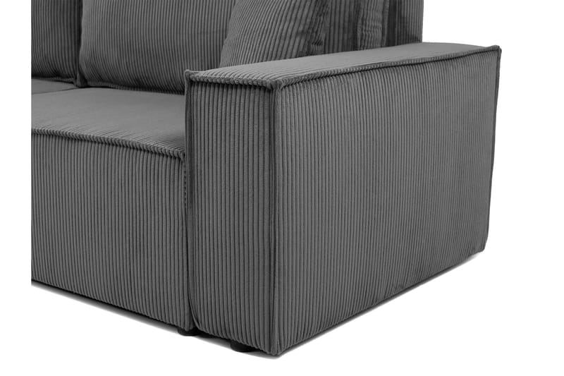 Hobson Sovesofa 3-personers i Plys - Brun - Møbler - Sofaer - Sovesofaer