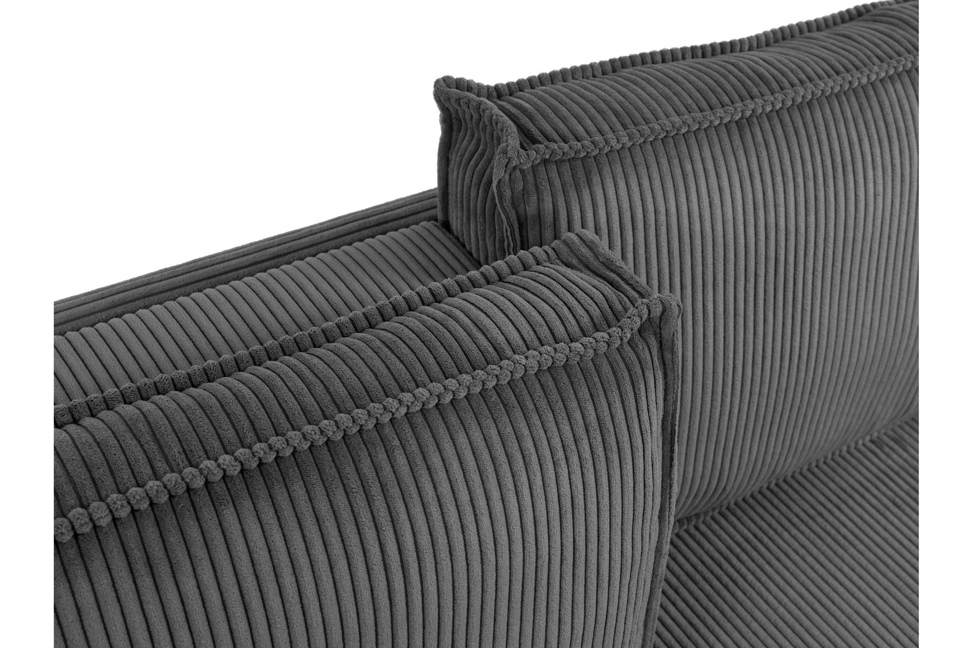 Hobson Sovesofa 3-personers i Plys - Grå - Møbler - Sofaer - Sovesofaer