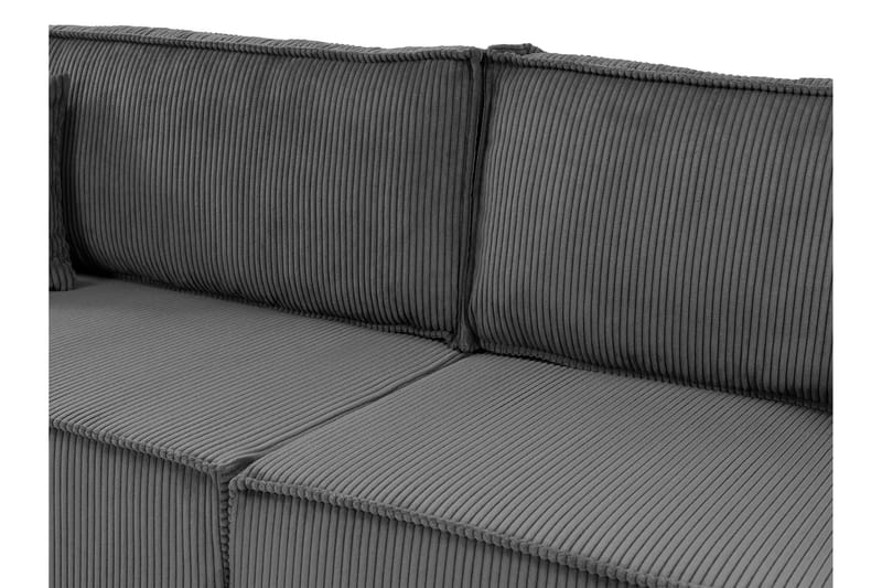 Hobson Sovesofa 3-personers i Plys - Grå - Møbler - Sofaer - Sovesofaer