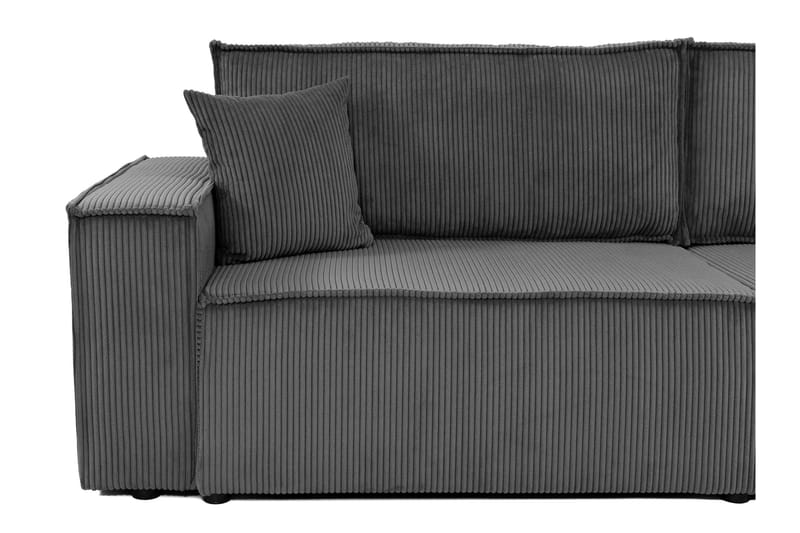 Hobson Sovesofa 3-personers i Plys - Grå - Møbler - Sofaer - Sovesofaer