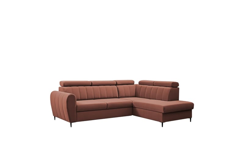 Hoffman Sofa med Chaiselong 3-personers, Kobber