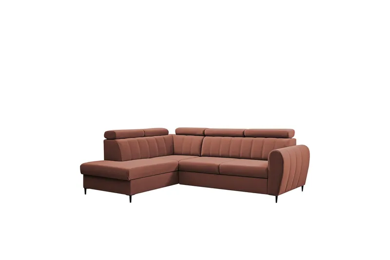 Hoffman Sofa med Chaiselong 3-personers, Kobber