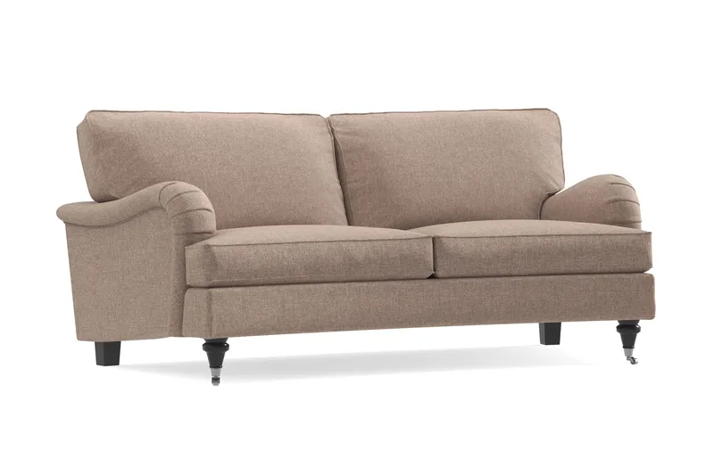 Howard Classic 2-personers Svunget Stofsofa - Mørkebege - Møbler - Sofaer - Howard sofa