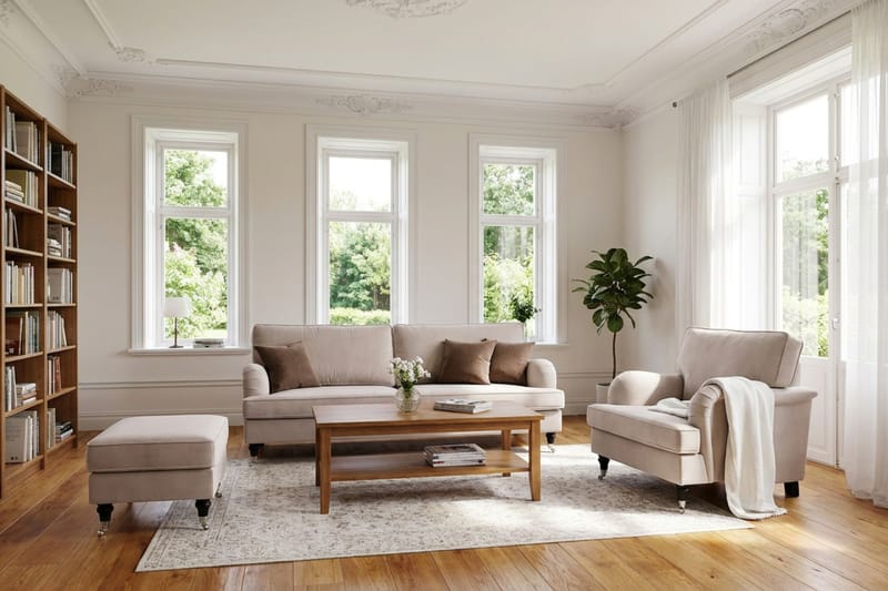 Howard Classic 3-personers Sofa - Beige - Møbler - Sofaer - 3 personers sofa