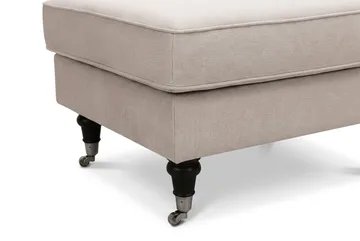 Howard Classic sofagruppe 3-personers sofa og fodskammel i fløjl - Beige - Møbler - Sofaer - Sofagrupper - Howard sofagruppe