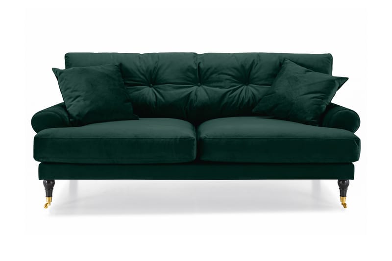 Andrew 2-personers Fløjlssofa - Grøn - Møbler - Sofaer - Howard sofa