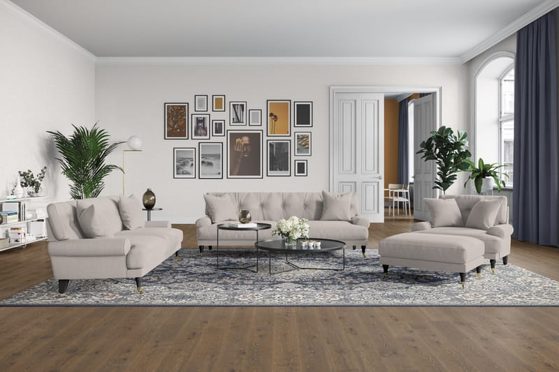 Andrew 2-personers Stofsofa - Beige - Møbler - Sofaer - Howard sofa