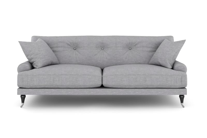 Andrew 2-pers Sofa - Lysegrå/Krom - Howard sofa - 2 personers sofa