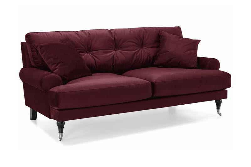 Andrew 2-personers Velourofa - Lilla/Messing - Howard sofa - Velour sofaer - 2 personers sofa