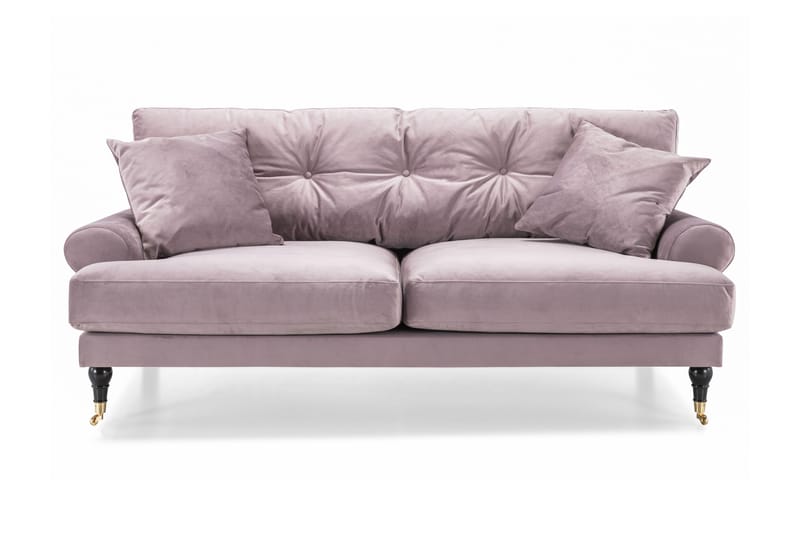 Andrew 2-personers Fløjlssofa - Lilla - Møbler - Sofaer - 2 personers sofa