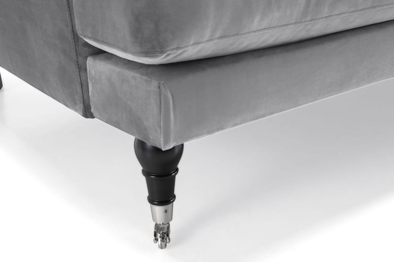 Andrew 2-personers Fløjlssofa - Lysegrå - Møbler - Sofaer - 2 personers sofa