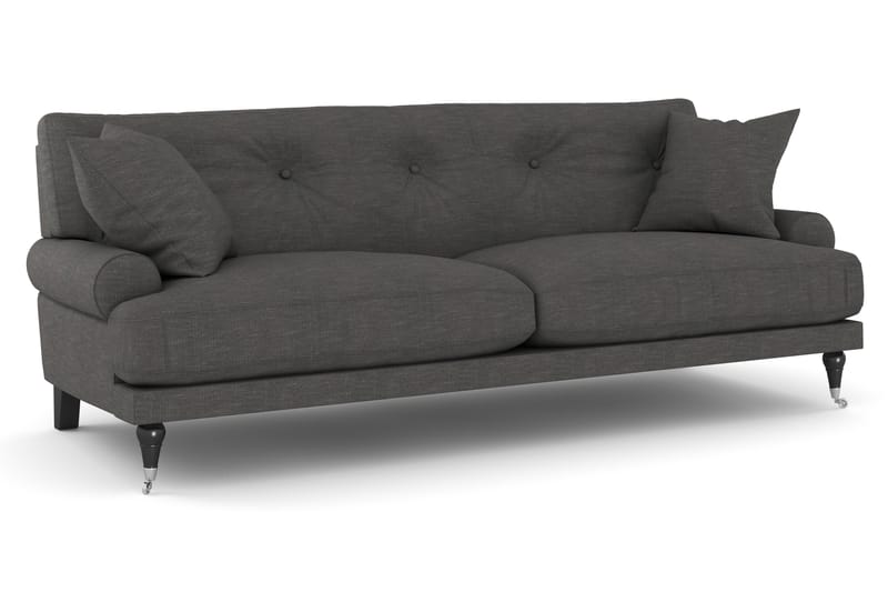 Andrew 2-pers Sofa - Mørkegrå/Krom - Howard sofa - 2 personers sofa