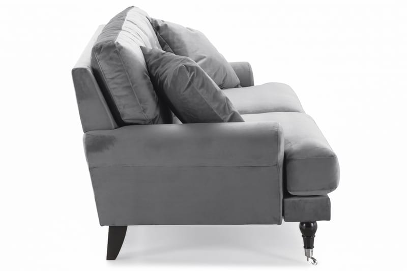 Andrew 2-personers Fløjlssofa - Lysegrå - Møbler - Sofaer - 2 personers sofa