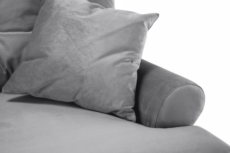 Andrew 2-personers Fløjlssofa - Lysegrå - Møbler - Sofaer - 2 personers sofa