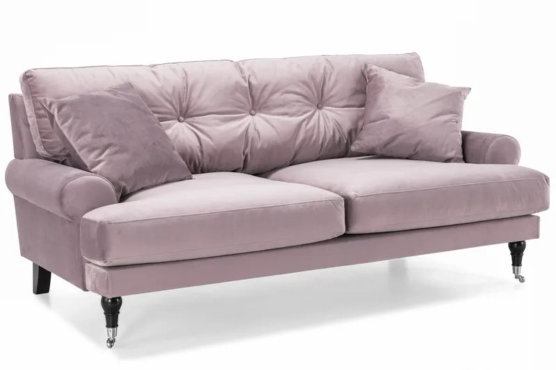 Andrew 2-personers Fløjlssofa - Lilla - Møbler - Sofaer - 2 personers sofa