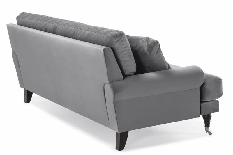 Andrew 2-personers Fløjlssofa - Lysegrå - Møbler - Sofaer - 2 personers sofa