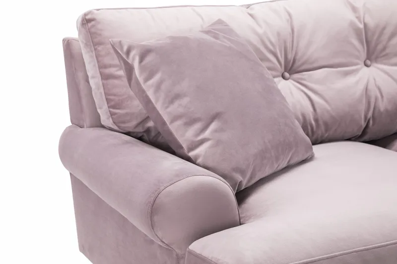 Andrew 2-personers Fløjlssofa - Lilla - Møbler - Sofaer - 2 personers sofa