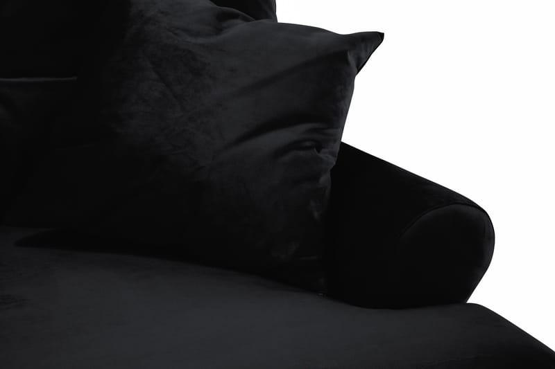Andrew 2-personers Fløjlssofa - Sort - Møbler - Sofaer - 2 personers sofa