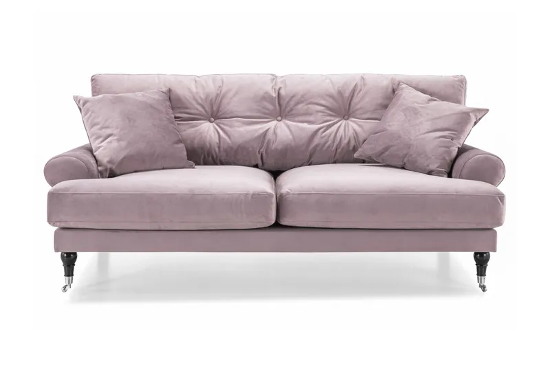Andrew 2-personers Fløjlssofa - Lilla - Møbler - Sofaer - 2 personers sofa