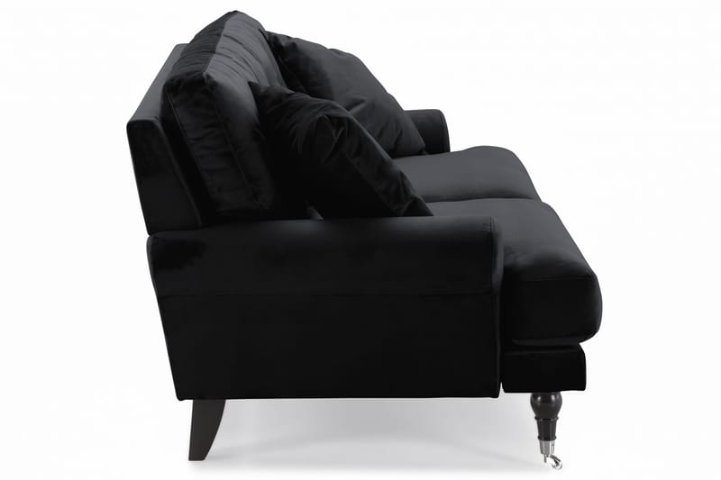 Andrew 2-personers Fløjlssofa - Sort - Møbler - Sofaer - 2 personers sofa