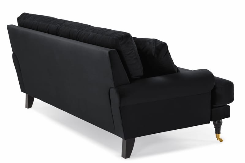 Andrew 2-personers Fløjlssofa - Sort - Møbler - Sofaer - 2 personers sofa