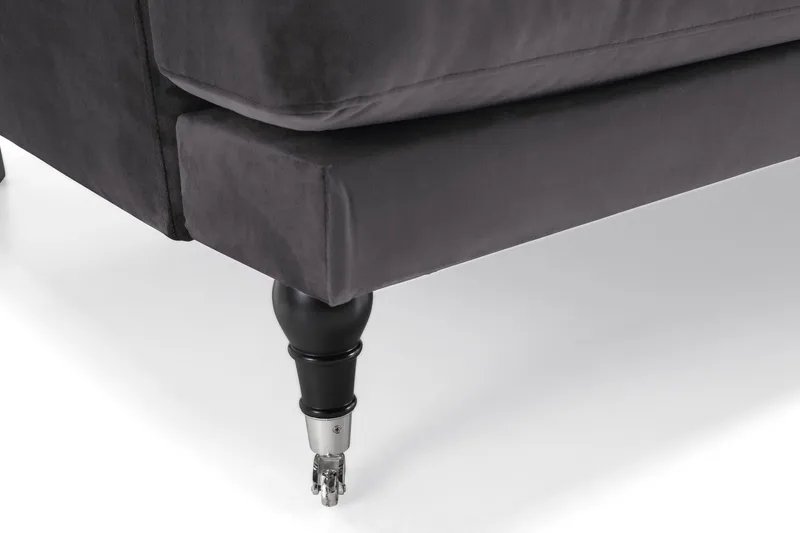 Andrew 2-personers Fløjlssofa - Mørkegrå - Møbler - Sofaer - 2 personers sofa