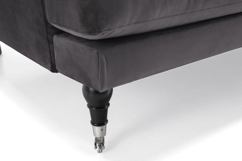 Andrew 2-personers Fløjlssofa - Mørkegrå - Møbler - Sofaer - 2 personers sofa