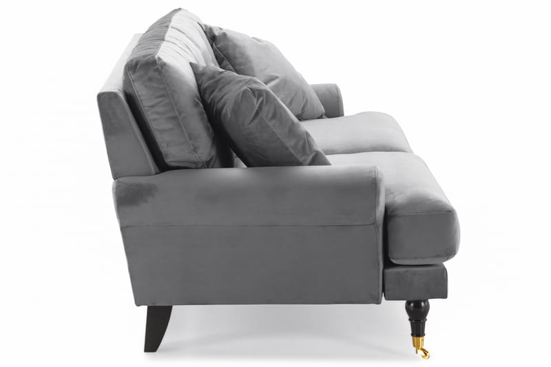 Andrew 2-personers Fløjlssofa - Lysegrå - Møbler - Sofaer - Howard sofa