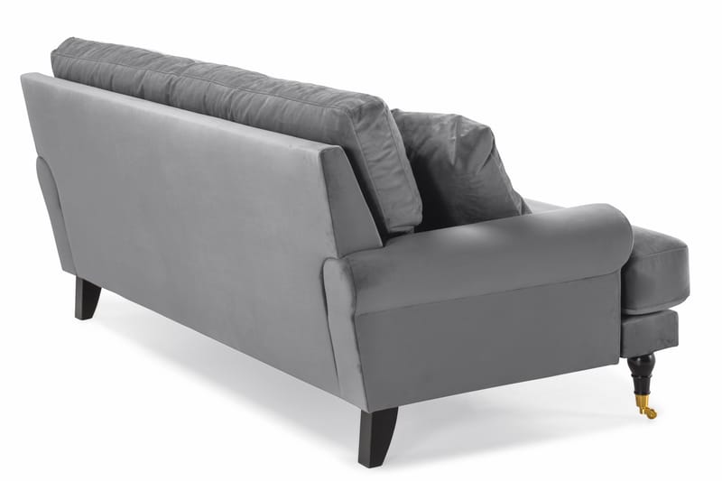 Andrew 2-personers Fløjlssofa - Lysegrå - Møbler - Sofaer - Howard sofa