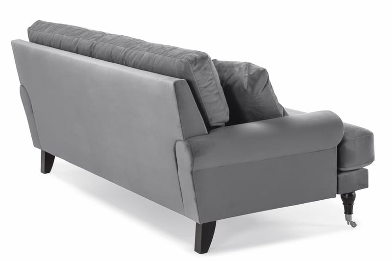 Andrew 2-personers Fløjlssofa - Lysegrå - Møbler - Sofaer - Howard sofa