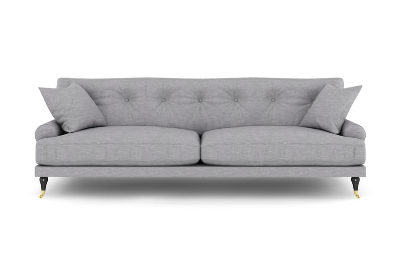 Andrew 3-pers Sofa - Lysegrå/Messing - Møbler - Sofaer - Howard sofa