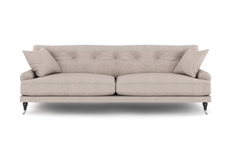 Andrew 3-pers Sofa - Beige/Krom - Howard sofa - 3 personers sofa