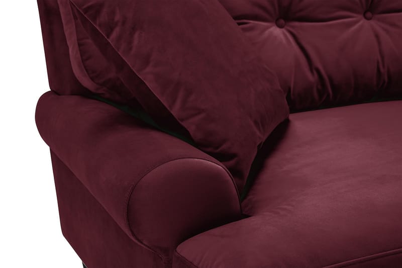 Andrew 3-personers Velourofa - Lilla/Krom - Howard sofa - Velour sofaer - 3 personers sofa