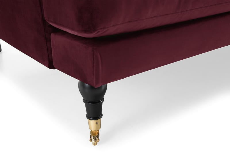 Andrew 3-personers Fløjlssofa - Lilla - Møbler - Sofaer - Howard sofa