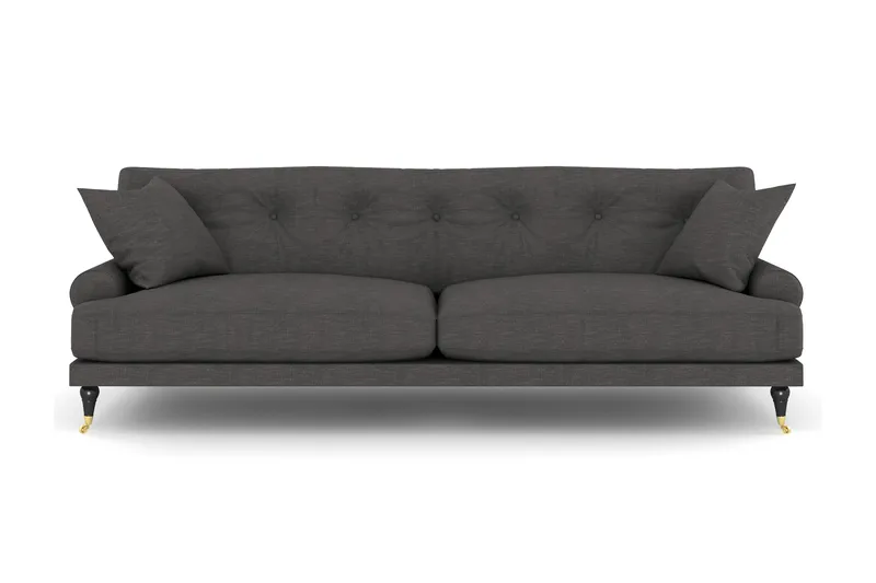 Andrew 3-personers Stofsofa - Mørkegrå - Møbler - Sofaer - 3 personers sofa