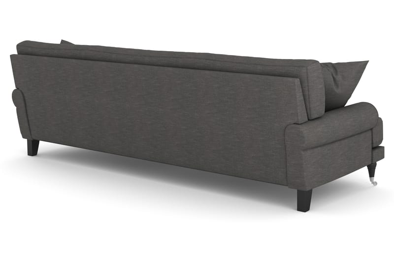 Andrew 3-pers Sofa - Mørkegrå/Krom - Howard sofa - 3 personers sofa