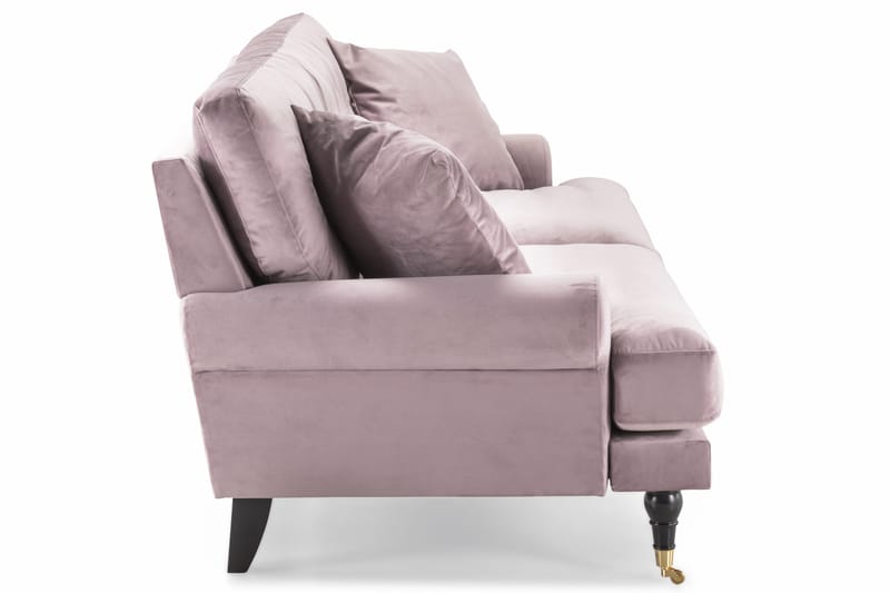 Andrew 3-personers Fløjlssofa - Lilla - Møbler - Sofaer - 3 personers sofa