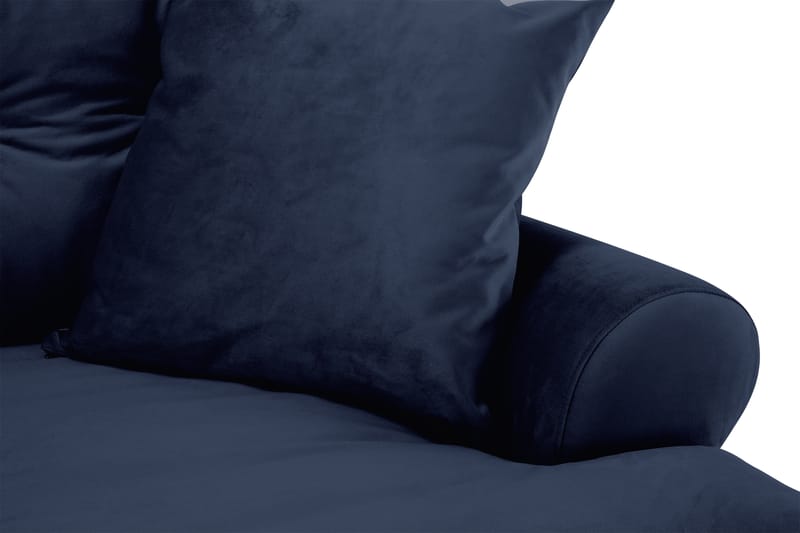 Andrew 3-personers Fløjlssofa - Blå - Møbler - Sofaer - Howard sofa