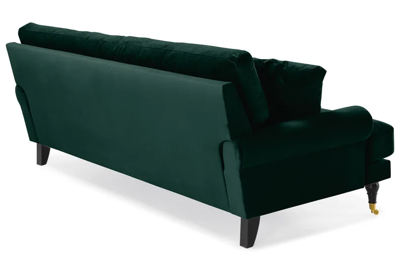 Andrew 3-personers Fløjlssofa - Grøn - Møbler - Sofaer - 3 personers sofa