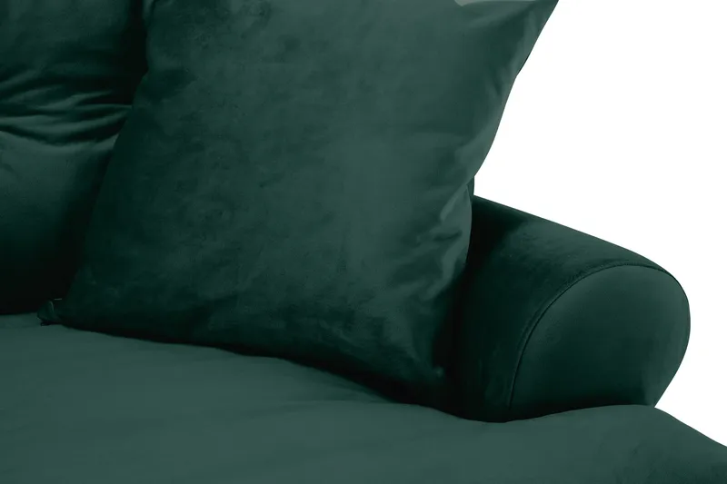 Andrew 3-personers Fløjlssofa - Grøn - Møbler - Sofaer - 3 personers sofa