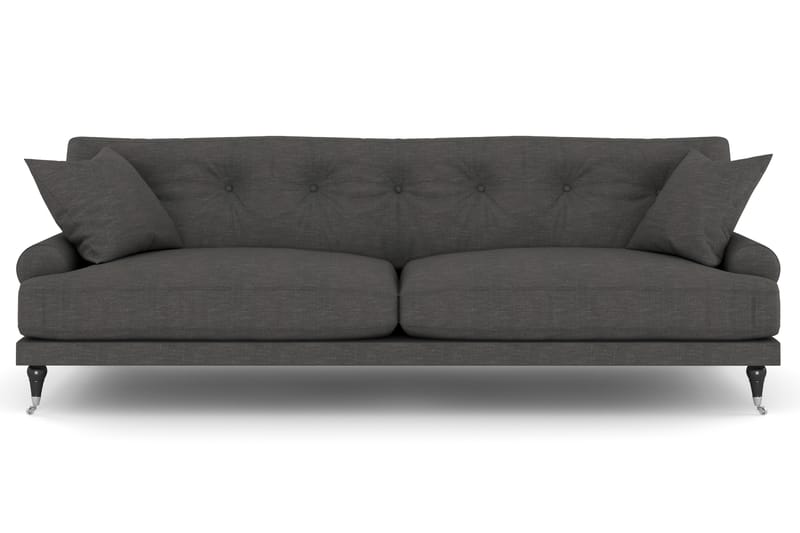 Andrew 3-pers Sofa - Mørkegrå/Krom - Howard sofa - 3 personers sofa