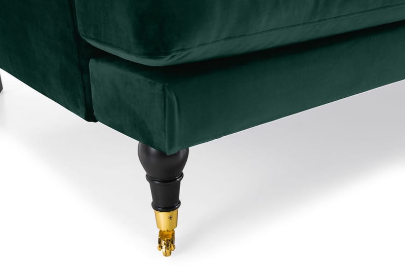 Andrew 3-personers Fløjlssofa - Grøn - Møbler - Sofaer - 3 personers sofa