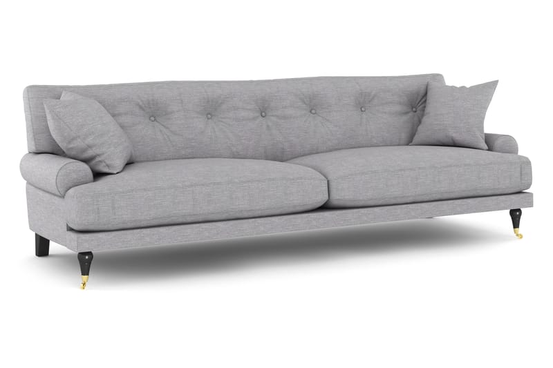 Andrew 3-pers Sofa - Lysegrå/Messing - Howard sofa - 3 personers sofa