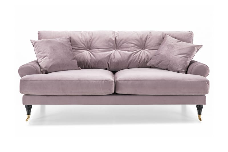 Andrew Veloursofa 2-pers - Lilla/Messing - Howard sofa - Velour sofaer - 2 personers sofa