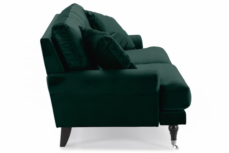 Andrew Veloursofa 2-pers - Mørkegrøn/Krom - Howard sofa - Velour sofaer - 2 personers sofa