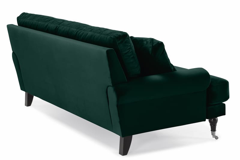 Andrew Veloursofa 2-pers - Mørkegrøn/Krom - Howard sofa - Velour sofaer - 2 personers sofa