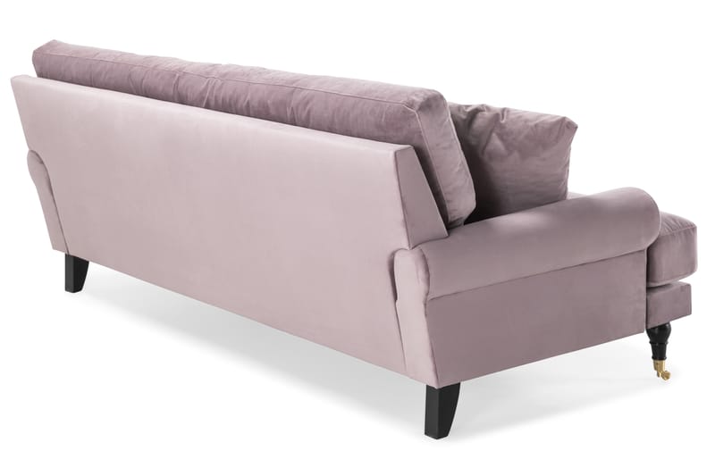 Andrew Veloursofa 3-pers - Lilla/Messing - Howard sofa - Velour sofaer - 3 personers sofa